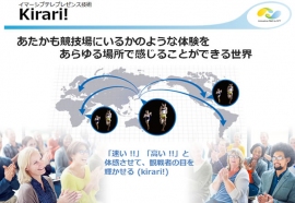 イマーシブテレプレゼンスKirari!が目指す世界のイメージ (NTTの発表資料より)