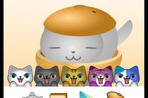 肉球パワーでにゃんこを救う！ - Android アプリ 「ネコなべのパズル Version.2」