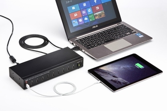 サンワサプライが新発売した10ポート付きUSB2.0ハブ『USB-HCS10』