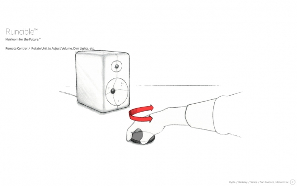 Monohmが開発したFirefox OSベースの新デバイス「Runcible（ルンシブル）」（写真提供：KDDI）