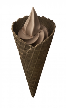 発売後3週間で100万食を突破したミニストップの『プレミアムベルギーチョコソフト』