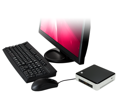 サードウェーブデジノスは4日、第5世代インテル Core i5-5250Uプロセッサーを搭載した超コンパクトサイズのパソコンを販売開始した（写真：同社発表資料より）