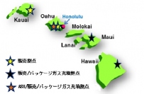 大陽日酸が買収するAL アメリカのガス事業の拠点を示す図（大陽日酸発表資料より）