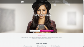 楽天は、米国のライドシェアサービス提供会社「Lyft」に出資する。写真は、Lyft社のホームページ。 楽天は、米国のライドシェアサービス提供会社「Lyft」に出資する。写真は、Lyft社のホームページ。