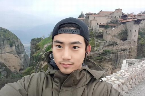 2PMのテギョンが旅行先から近況を伝えた。写真：テギョンのツイッターより