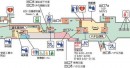 渋谷駅のサイネージの設置場所（東京急行電鉄の発表資料より）