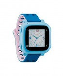 腕時計型ウェアラブル端末（ライトブルー）（写真：ドコモ発表資料より）