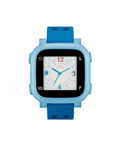 腕時計型ウェアラブル端末（ライトブルー）（写真：ドコモ発表資料より）