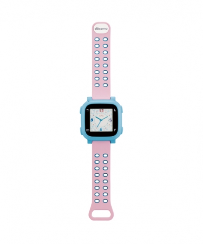 腕時計型ウェアラブル端末（ライトブルー）（写真：ドコモ発表資料より）