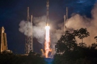 ソユーズST-Bロケット、航法衛星「ガリレオFOC-M2 SAT 7」、「同8」の打ち上げに成功（Image credit: Arianespace）