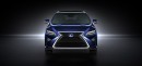 トヨタ自動車が2015年ニューヨーク国際オートショーで公開した「LEXUS RX450h」（北米仕様、トヨタの発表資料より）