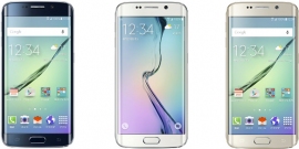 世界初の曲面ディスプレイ採用の「Galaxy S6 edge」(KDDIの発表資料より) 世界初の曲面ディスプレイ採用の「Galaxy S6 edge」(KDDIの発表資料より)