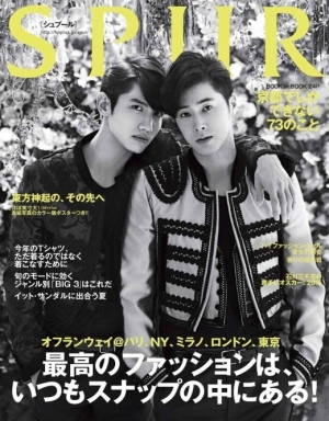 東方神起(TVXQ!)が、ファッションマガジン「SPUR」の表紙で、強烈なカリスマ性を発揮した。