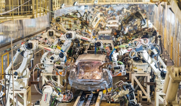 広汽トヨタ自動車のライン（写真提供：トヨタ自動車）