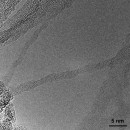 東北大学の浅尾直樹教授・中山幸仁准教授の研究グループが作成に成功した、極めて細いチタン酸ナノワイヤー（東北大学の発表資料より）