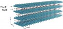 東北大学の浅尾直樹教授・中山幸仁准教授の研究グループが作成に成功した、極めて細いチタン酸ナノワイヤー。ナトリウム原子層が酸化チタン層にサンドイッチされた層状構造をとっていた。（東北大学の発表資料より）