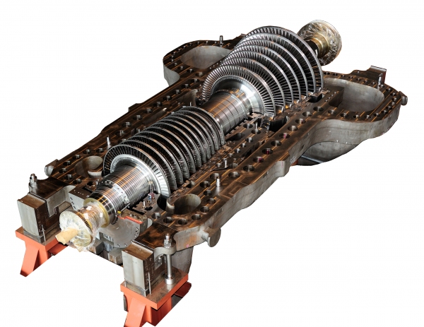 東芝がメキシコ最大級の複合火力発電所向けに受注した蒸気タービンのイメージ画像（東芝の発表資料より）