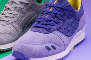 アシックスタイガーから新作2型、天然石とアイリスの花をイメージしたスニーカー登場