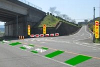 高速道路出口部の対策例（写真：高速道路6社の発表資料より）
