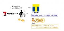 ポイントサービスのスキーム（東京電力の発表資料より）