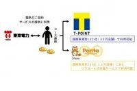 ポイントサービスのスキーム（東京電力の発表資料より）