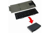 iPhoneやスマホで利用でき、三つ折りにたためる接続コンパクトなBluetoothキーボード「DN-12891」