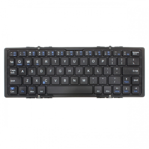 iPhoneやスマホで利用でき、三つ折りにたためる接続コンパクトなBluetoothキーボード「DN-12891」