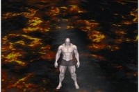 走る！走る！走る！兄貴が走る！ - Android アプリ 「筋肉兄貴の火山を激走！」