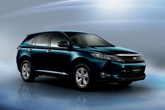 トヨタ自動車が一部改良して発売したクロスオーバーSUV「ハリアー」（GRAND、ハイブリッド車、ブラッキッシュアゲハガラスフレーク） （写真提供：トヨタ自動車）