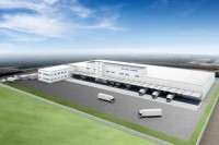 倉庫完成予想図（図：川崎汽船発表資料より）