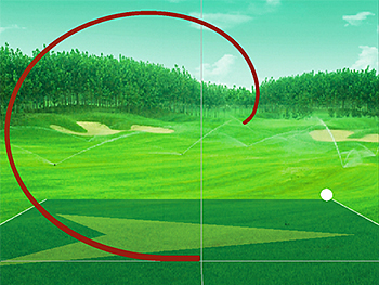 「Fullmiere Camera」のスイング軌道（カシオ計算機の発表資料より）