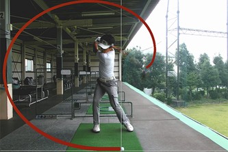 「EXILIM Remote for GOLF」と「Fullmiere」連動時の再生画面（カシオ計算機の発表資料より）