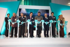 竣工式の様子(写真:マンダム発表資料より) 竣工式の様子(写真:マンダム発表資料より)