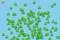 どんなに小さい子でもできる！カエルがどんどん増えて - Android アプリ 「1歳からのｶｴﾙｱﾌﾟﾘ」