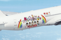 特別塗装機のデザイン（写真：日本航空ウェブサイトより）