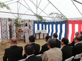 6月28日の起工式の模様（京セラの発表資料より）