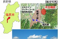 メルシャンが賃借するワイン用のブドウ畑農地の概要（写真：メルシャン発表資料より）