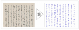 「源氏物語」（絵入本，国文研所蔵）のOCRによるテキストデータ化（凸版印刷の発表資料より）