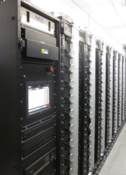 納入した蓄電システムラック（NECの発表資料より）