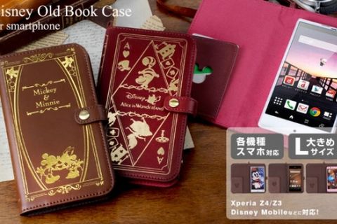 『ディズニーキャラクター/Old Book Case for スマートフォン/Lサイズ』（Hamee発表資料より）