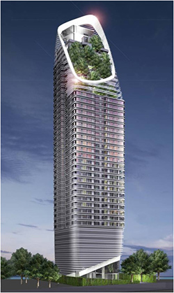 三井不動産が販売開始したタイ・バンコクの分譲住宅「Qチットロム・ペッチャブリ」 (三井不動産の発表資料より) 三井不動産が販売開始したタイ・バンコクの分譲住宅「Qチットロム・ペッチャブリ」 (三井不動産の発表資料より)