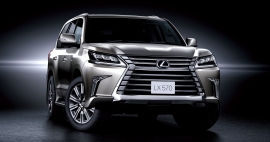 レクサスSUVラインアップのフラッグシップモデル「LX570」(写真提供:トヨタ自動車) レクサスSUVラインアップのフラッグシップモデル「LX570」(写真提供:トヨタ自動車)