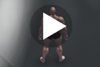 奇抜な幅跳びゲームを体験！ - iPhone アプリ 「筋肉兄貴の幅跳び！」