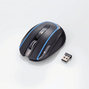 BlueLEDマウス「M-WK01DBBK」（エレコムの発表資料より）