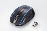 BlueLEDマウス「M-WK01DBBK」（エレコムの発表資料より）
