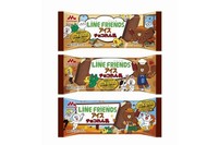 「LINE  FRIENDS アイス チョコれん乳」（森永乳業の資料より）