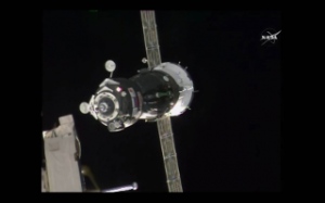 「ソユーズTMA-18M」宇宙船、国際宇宙ステーションに到着（Image Credit: NASA）
