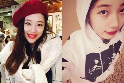 ニューヨークに渡る前のf(x)ソルリと気さくな魅力が際立つMiss Aのスジのオフショットが公開されて注目を集めている。