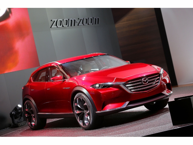 マツダの最上級SUV「CX-9」の新型車をイメージさせる「越 KOERU」。1500mmという低めのプロポーションが特徴だ