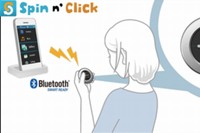 「スピン アンド クリック」と「くるくるピ」のイメージ（デンソーの発表資料より）